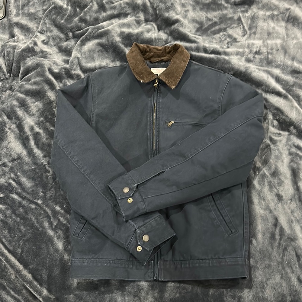 J CREW-WALLACE & BARNES CANVAS WORK JACKET
Size: X-SMALL
Color: MIDNIGHT INDIGO